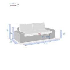 Canapé De Salon De Jardin Savinia Coloris Tahini Hespéride -Terra Patio Soldes Boutique canape de salon de jardin savinia coloris tahini hesperide 3