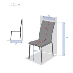 Chaise Empilable Axant Wengé Et Praline Hespéride -Terra Patio Soldes Boutique chaise empilable axant wenge et praline hesperide 1 2