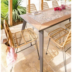 Chaise Extérieure Lambada Sésame & Graphite Hespéride -Terra Patio Soldes Boutique chaise exterieure lambada sesame graphite hesperide 2