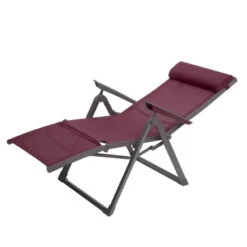 Chaise Longue Decima Hespéride Bordeaux/graphite -Terra Patio Soldes Boutique chaise long decima hesperide bordeaux 3