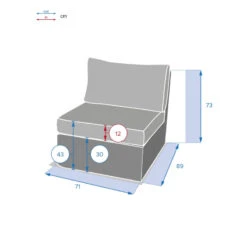 Chauffeuse Extérieur Moorea Hespéride Terre D'ombre -Terra Patio Soldes Boutique chauffeuse exterieur moorea hesperide terre ombre 2