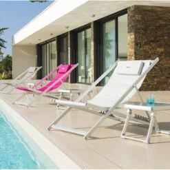 Chilienne Inclinable Honolulu Gris Ardoise Hespéride -Terra Patio Soldes Boutique chilienne inclinable honolulu gris ardoise hesperide 4