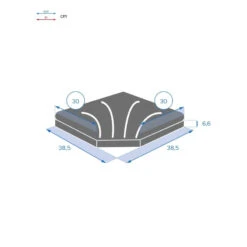 Dalle 15kg Pour Pied De Parasol En Croix Hespéride Noir -Terra Patio Soldes Boutique dalle 15kg pour pied de parasol en croix hesperide noir 3