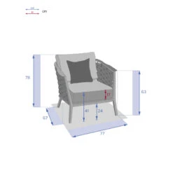 Fauteuil De Salon Extérieur 1 Place Embruns Hespéride -Terra Patio Soldes Boutique fauteuil de salon exterieur 1 place embruns hesperide 3