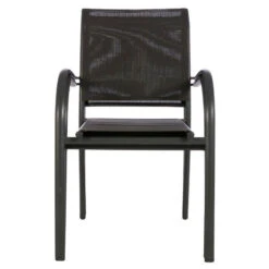 Fauteuil Empilable Piazza Hespéride Anthracite/graphite -Terra Patio Soldes Boutique fauteuil empilable piazza hesperide anthracite graphite 1 4