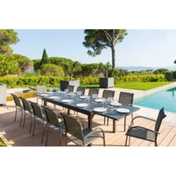 Fauteuil Empilable Piazza Hespéride Anthracite/graphite -Terra Patio Soldes Boutique fauteuil empilable piazza hesperide anthracite graphite 1 7