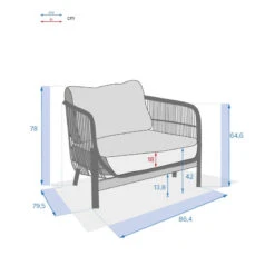 Fauteuil Extérieur 1 Place Deona Acacia Hespéride -Terra Patio Soldes Boutique fauteuil exterieur 1 place deona acacia hesperide 5