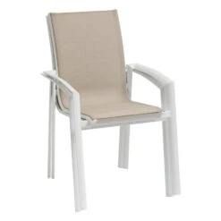 Fauteuil Extérieur Axant Lin/blanc Hespéride -Terra Patio Soldes Boutique fauteuil exterieur axant linblanc hesperide 2