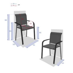 Fauteuil Extérieur Essentia Anthracite/graphite Hespéride -Terra Patio Soldes Boutique fauteuil exterieur essentia anthracite graphite hesperide 4