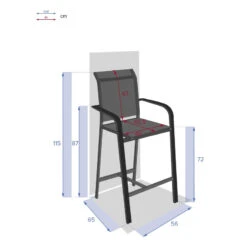 Fauteuil Haut Essentia Anthracite Et Graphite Hespéride -Terra Patio Soldes Boutique fauteuil haut essentia anthracite et graphite hesperide 3