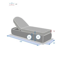 Lit Piscine Moorea Terre Ombre Hespéride -Terra Patio Soldes Boutique lit piscine moorea terre ombre hesperide 7