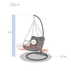 Loveuse Suspendue Hespéride Gibraltar Naturel -Terra Patio Soldes Boutique loveuse suspendue hesperide gibraltar naturel 5