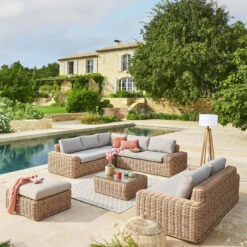 Méridienne Droite De Salon Savinia Coloris Tahini Hespéride -Terra Patio Soldes Boutique meridienne droite de salon savinia coloris tahini hesperide 2