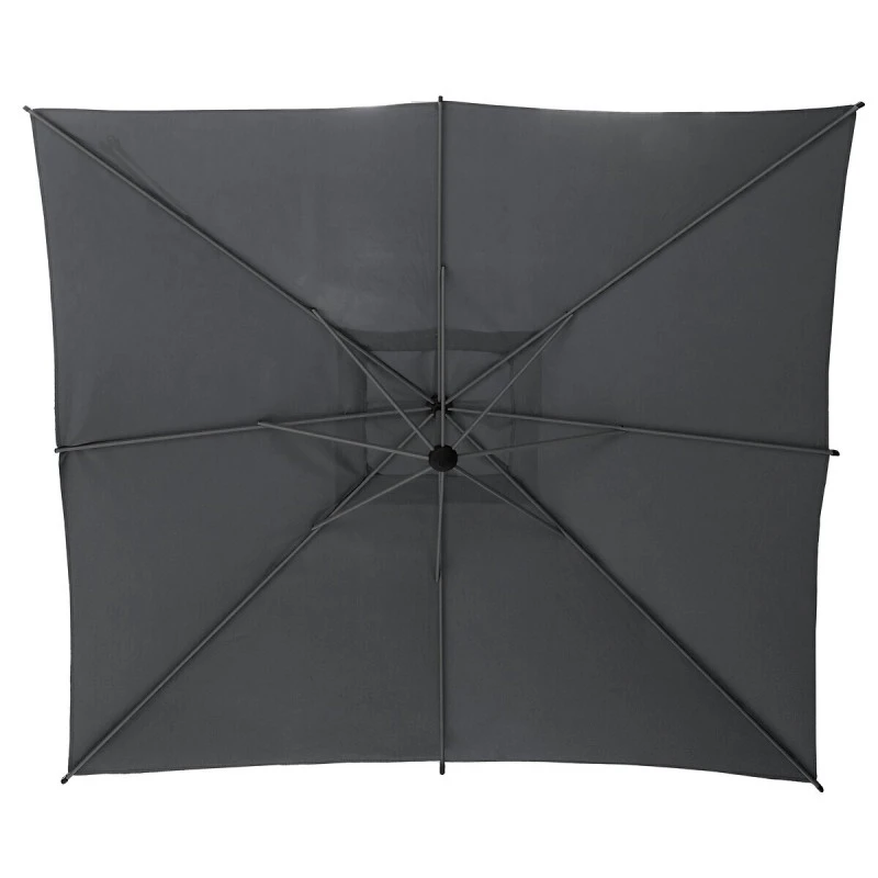 Parasol Décentré Carré Manoa Ardoise Hespéride 5 Parasol Décentré Carré Manoa Ardoise Hespéride – Image 5