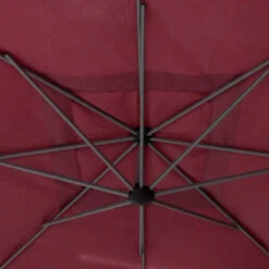 Parasol Décentré Carré Manoa Bordeaux Hespéride -Terra Patio Soldes Boutique parasol decentre carre manoa bordeaux hesperide 2