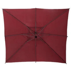 Parasol Décentré Carré Manoa Bordeaux Hespéride -Terra Patio Soldes Boutique parasol decentre carre manoa bordeaux hesperide 4