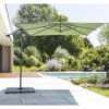 Parasol Décentré Carré Manoa Vert Olive Hespéride -Terra Patio Soldes Boutique parasol decentre carre manoa vert olive hesperide