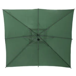 Parasol Décentré Carré Manoa Vert Olive Hespéride -Terra Patio Soldes Boutique parasol decentre carre manoa vert olive hesperide 2