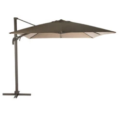 Parasol Décentré Eléa Inclinable Rectangulaire Noisette Hespéride -Terra Patio Soldes Boutique parasol decentre elea inclinable 3x4 noisette hesperide 1
