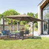 Parasol Décentré Eléa Inclinable Rectangulaire Noisette Hespéride -Terra Patio Soldes Boutique parasol decentre elea inclinable 3x4 noisette hesperide