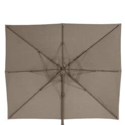 Parasol Décentré Eléa Inclinable Rectangulaire Noisette Hespéride -Terra Patio Soldes Boutique parasol decentre elea inclinable 3x4 noisette hesperide 3