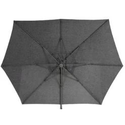 Parasol Décentré Eléa Inclinable Hexagonal Oléfine Anthracite Hespéride -Terra Patio Soldes Boutique parasol decentre elea inclinable 3x42 olefine anthracite hesperide 1 1