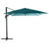 Parasol Décentré Eléa Inclinable Carré Bleu Canard Hespéride -Terra Patio Soldes Boutique parasol decentre elea inclinable carre bleu canard hesperide
