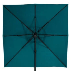 Parasol Décentré Eléa Inclinable Carré Bleu Canard Hespéride 9 Parasol Décentré Eléa Inclinable Carré Bleu Canard Hespéride -Terra Patio Soldes Boutique parasol decentre elea inclinable carre bleu canard hesperide 3