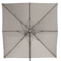 Parasol Décentré Eléa Inclinable Carré Noisette Hespéride -Terra Patio Soldes Boutique parasol decentre elea inclinable carre noisette hesperide 1