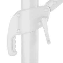 Parasol Décentré Eléa Inclinable Carré Oléfine Noisette/blanc Hespéride -Terra Patio Soldes Boutique parasol decentre elea inclinable carre olefine noisetteblanc hesperide 4