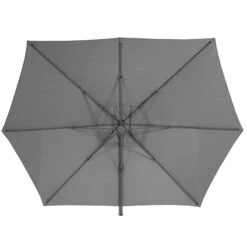 Parasol Décentré Eléa Inclinable Hexagonal Ardoise Hespéride -Terra Patio Soldes Boutique parasol decentre elea inclinable hexagonal ardoise hesperide 1 1
