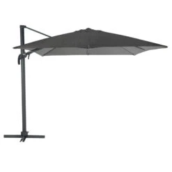 Parasol Décentré Eléa Rectangulaire Toile Sunbrella® Anthracite Hespéride -Terra Patio Soldes Boutique parasol decentre elea rectangulaire sunbrella anthracite hesperide 1