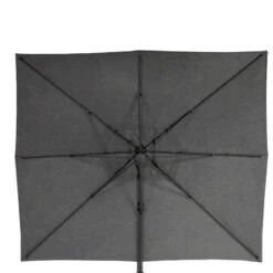 Parasol Décentré Eléa Rectangulaire Toile Sunbrella® Anthracite Hespéride -Terra Patio Soldes Boutique parasol decentre elea rectangulaire sunbrella anthracite hesperide 4