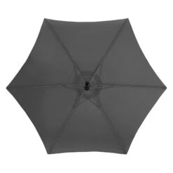Parasol Décentré Rond Manoa Ardoise Hespéride -Terra Patio Soldes Boutique parasol decentre rond manoa ardoise hesperide 1 2