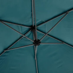 Parasol Décentré Rond Manoa Bleu Canard Hespéride -Terra Patio Soldes Boutique parasol decentre rond manoa bleu canard hesperide 2