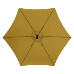 Parasol Décentré Rond Manoa Jaune Moutarde Hespéride 9 Parasol Décentré Rond Manoa Jaune Moutarde Hespéride -Terra Patio Soldes Boutique parasol decentre rond manoa jaune moutarde hesperide 4