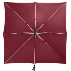 Parasol Déporté Carré Equador Bordeaux Hespéride -Terra Patio Soldes Boutique parasol deporte carre equador bordeaux hesperide 3