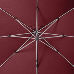 Parasol Déporté Carré Equador Bordeaux Hespéride -Terra Patio Soldes Boutique parasol deporte carre equador bordeaux hesperide 4