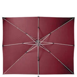 Parasol Déporté Rectangulaire Equador Bordeaux Hespéride -Terra Patio Soldes Boutique parasol deporte rectangulaire equador bordeaux hesperide 4