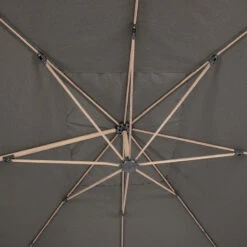 Parasol Déporté Rectangulaire Soly Honey Et Charbon Hespéride -Terra Patio Soldes Boutique parasol deporte rectangulaire soly honey et charbon hesperide 3