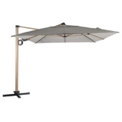 Parasol Déporté Rectangulaire Soly Honey Et Noisette Hespéride -Terra Patio Soldes Boutique parasol deporte rectangulaire soly honey noisette hesperide 1