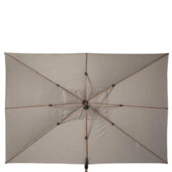 Parasol Déporté Rectangulaire Soly Honey Et Noisette Hespéride -Terra Patio Soldes Boutique parasol deporte rectangulaire soly honey noisette hesperide 2