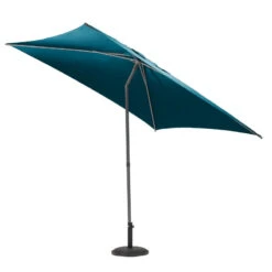 Parasol Droit Carré 2,5x2,5m Soya Bleu Canard Hespéride -Terra Patio Soldes Boutique parasol droit carre 25x25m soya bleu canard hesperide 2