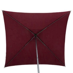 Parasol Droit Carré 2,5x2,5m Soya Bordeaux Hespéride -Terra Patio Soldes Boutique parasol droit carre 25x25m soya bordeaux hesperide 3