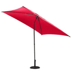 Parasol Droit Carré 2,5x2,5m Soya Grenade Hespéride -Terra Patio Soldes Boutique parasol droit carre 25x25m soya grenade hesperide 2