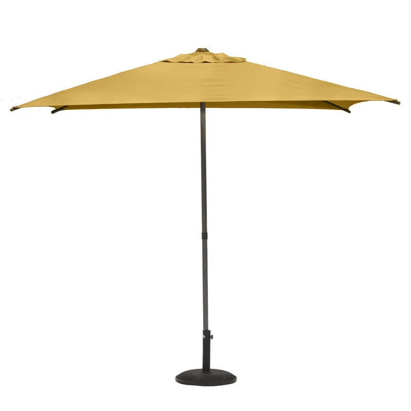 Parasol Droit Carré 2,5x2,5m Soya Jaune Moutarde Hespéride 2 Parasol Droit Carré 2,5x2,5m Soya Jaune Moutarde Hespéride – Image 2
