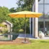 Parasol Droit Carré 2,5x2,5m Soya Jaune Moutarde Hespéride -Terra Patio Soldes Boutique parasol droit carre 25x25m soya jaune moutarde hesperide