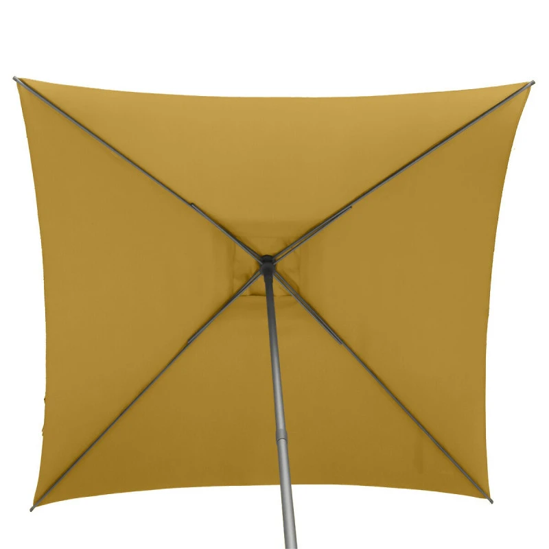Parasol Droit Carré 2,5x2,5m Soya Jaune Moutarde Hespéride 4 Parasol Droit Carré 2,5x2,5m Soya Jaune Moutarde Hespéride – Image 4
