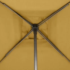 Parasol Droit Carré 2,5x2,5m Soya Jaune Moutarde Hespéride 12 Parasol Droit Carré 2,5x2,5m Soya Jaune Moutarde Hespéride -Terra Patio Soldes Boutique parasol droit carre 25x25m soya jaune moutarde hesperide 5