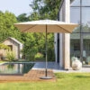 Parasol Droit Carré 2,5x2,5m Soya Taupe Hespéride 7 Parasol Droit Carré 2,5x2,5m Soya Taupe Hespéride -Terra Patio Soldes Boutique parasol droit carre 25x25m soya taupe hesperide